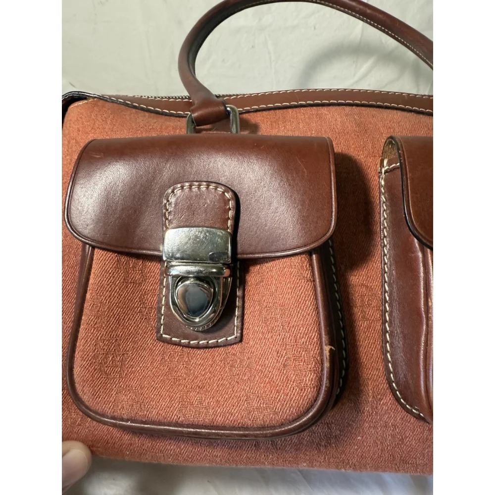 Dooney & Bourke Double Pocket Signature Satchel